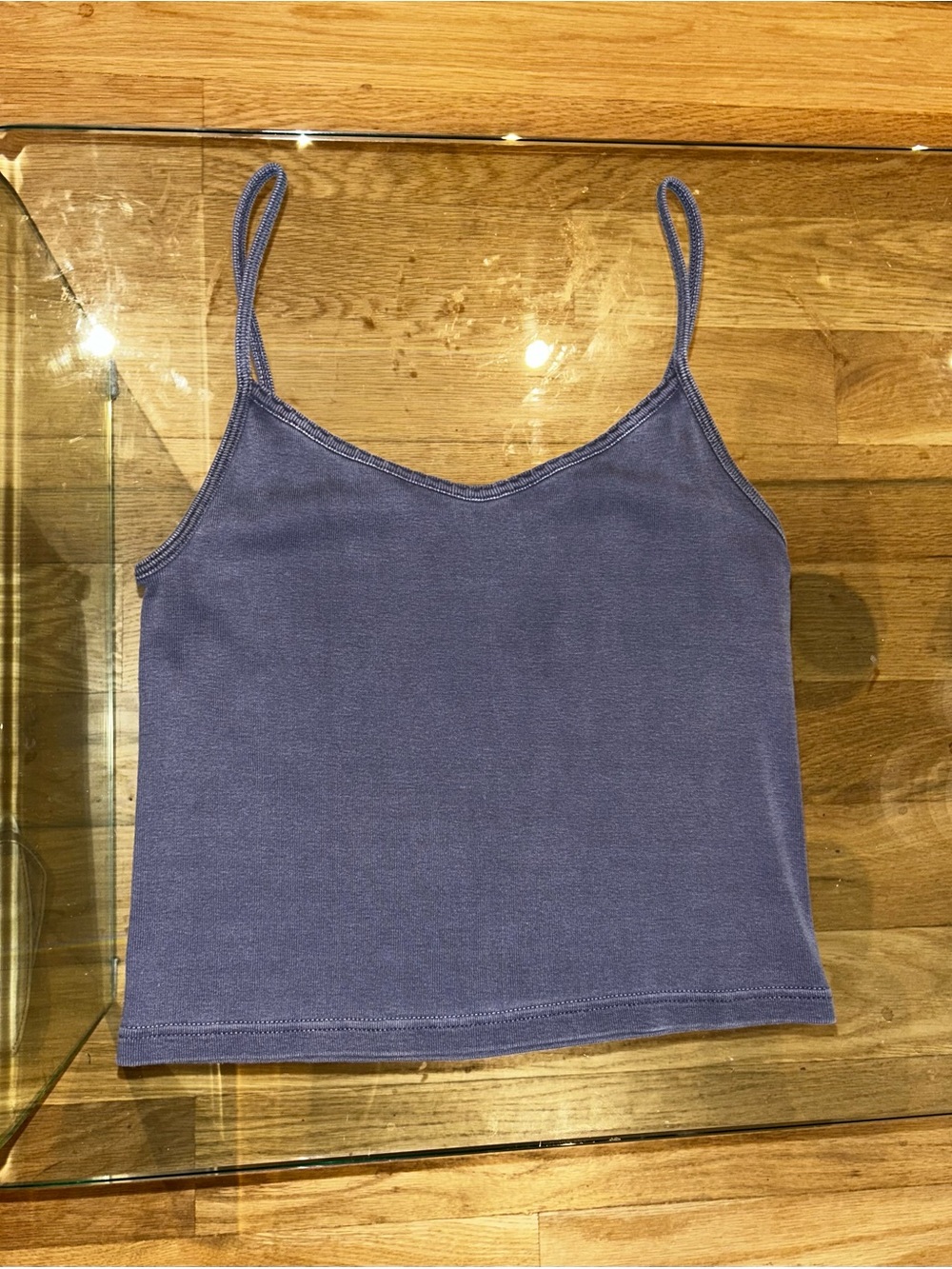 Brandy Melville Lorene Scalloped Cropped Tank